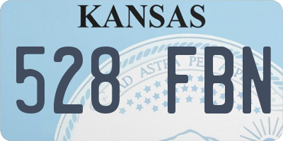 KS license plate 528FBN