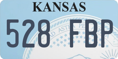 KS license plate 528FBP