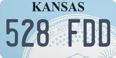 KS license plate 528FDD