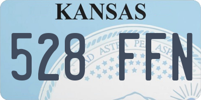 KS license plate 528FFN