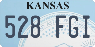 KS license plate 528FGI