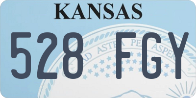 KS license plate 528FGY