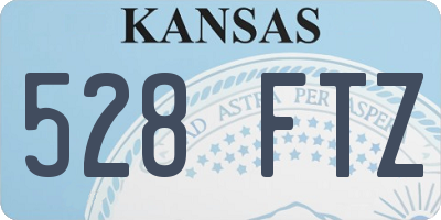 KS license plate 528FTZ