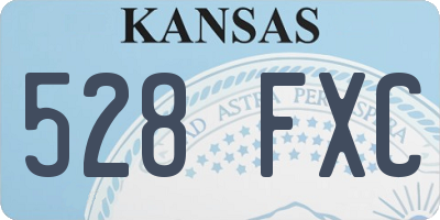 KS license plate 528FXC
