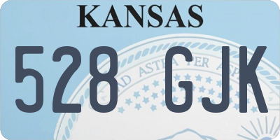 KS license plate 528GJK