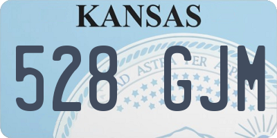 KS license plate 528GJM