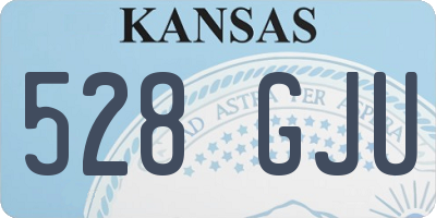 KS license plate 528GJU