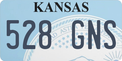 KS license plate 528GNS