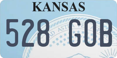 KS license plate 528GOB