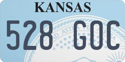 KS license plate 528GOC