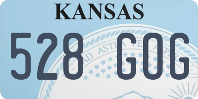 KS license plate 528GOG