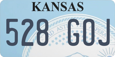 KS license plate 528GOJ
