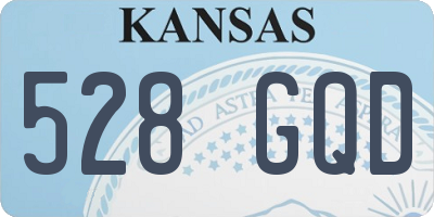 KS license plate 528GQD
