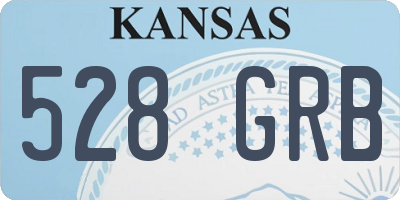 KS license plate 528GRB