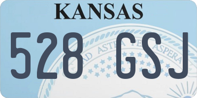 KS license plate 528GSJ