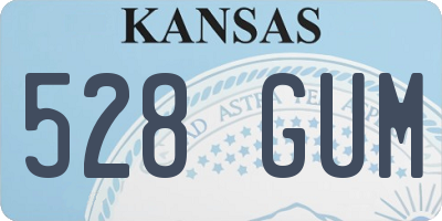KS license plate 528GUM