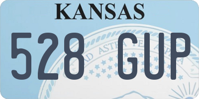 KS license plate 528GUP