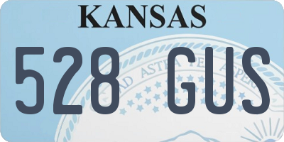 KS license plate 528GUS