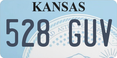 KS license plate 528GUV