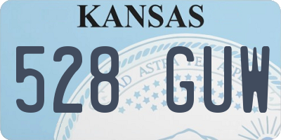 KS license plate 528GUW