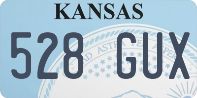 KS license plate 528GUX