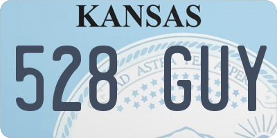 KS license plate 528GUY