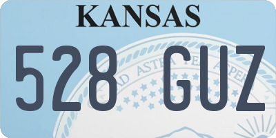 KS license plate 528GUZ