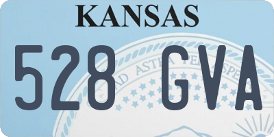 KS license plate 528GVA