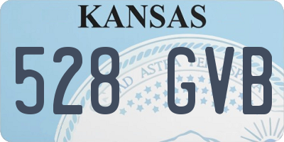 KS license plate 528GVB