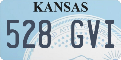 KS license plate 528GVI