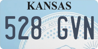 KS license plate 528GVN