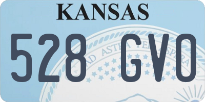 KS license plate 528GVO