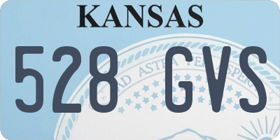KS license plate 528GVS