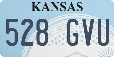 KS license plate 528GVU