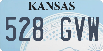 KS license plate 528GVW