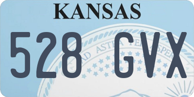 KS license plate 528GVX