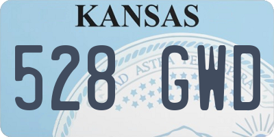 KS license plate 528GWD
