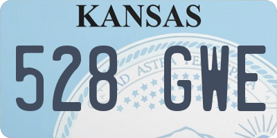 KS license plate 528GWE