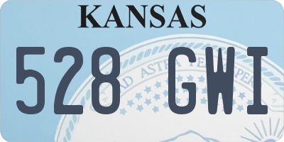 KS license plate 528GWI