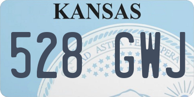 KS license plate 528GWJ