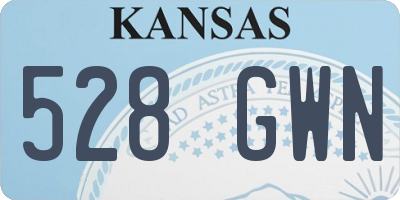 KS license plate 528GWN