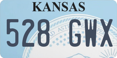 KS license plate 528GWX