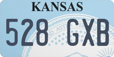 KS license plate 528GXB