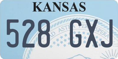 KS license plate 528GXJ