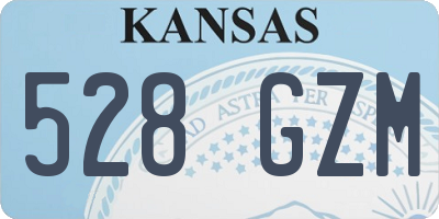 KS license plate 528GZM