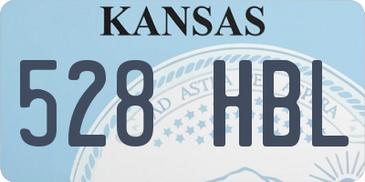 KS license plate 528HBL
