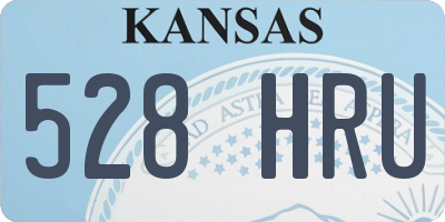 KS license plate 528HRU