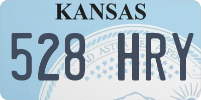 KS license plate 528HRY