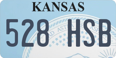 KS license plate 528HSB