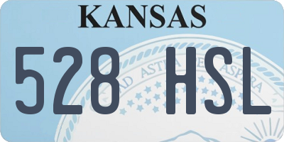 KS license plate 528HSL